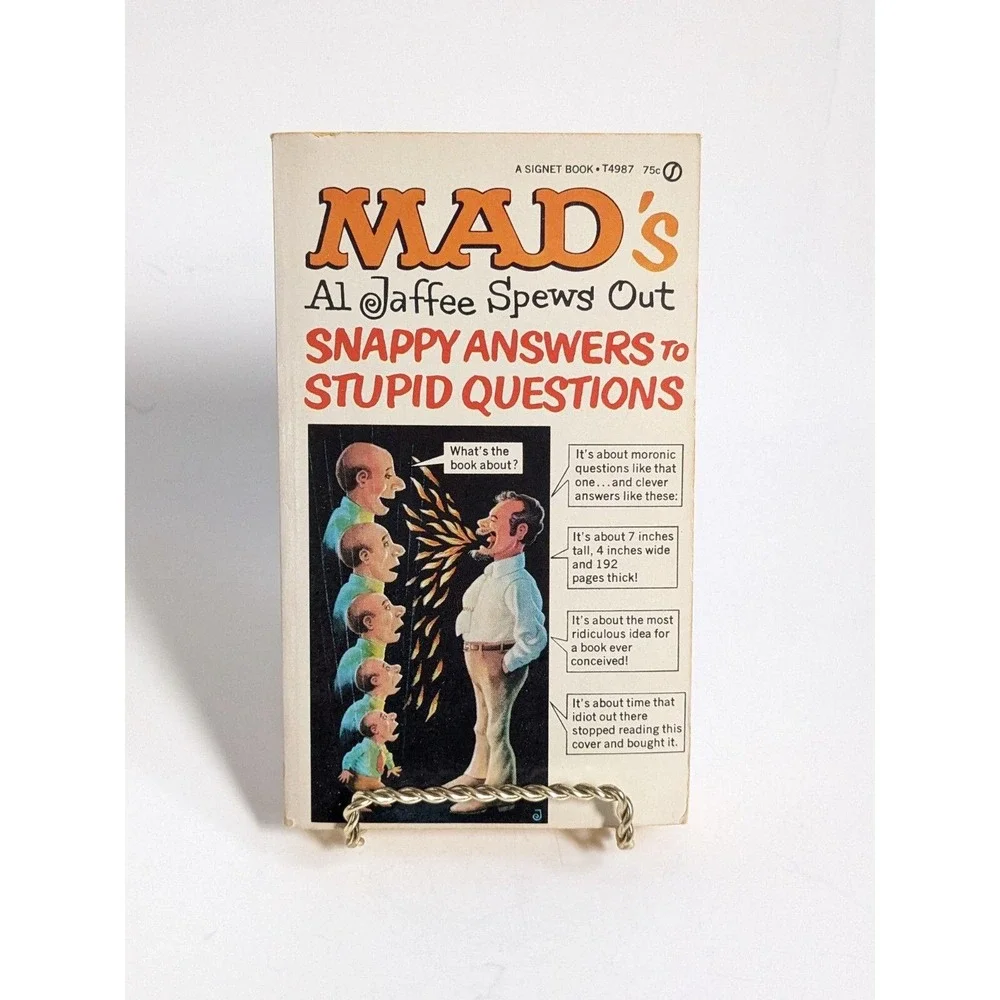 Mad's Al Jaffee Spews Out Snappy Answers‎ to Stupid Questions 1968 1st Printing